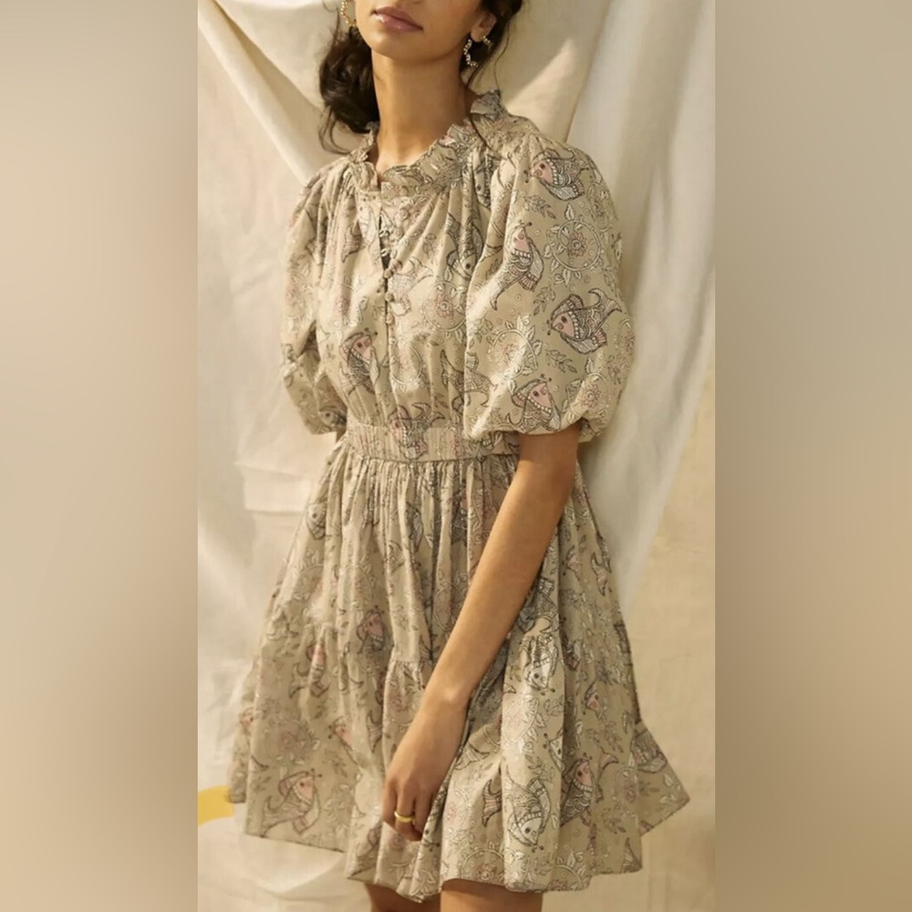 Anthropologie Let Me Be Celeste mini dress nwt